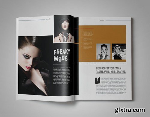 Bro-Ken InDesign Magazine Template