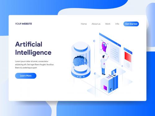 Artificial Intelligence Isometric Illustration - artificial-intelligence-isometric-illustration