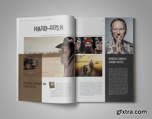 Bro-Ken InDesign Magazine Template