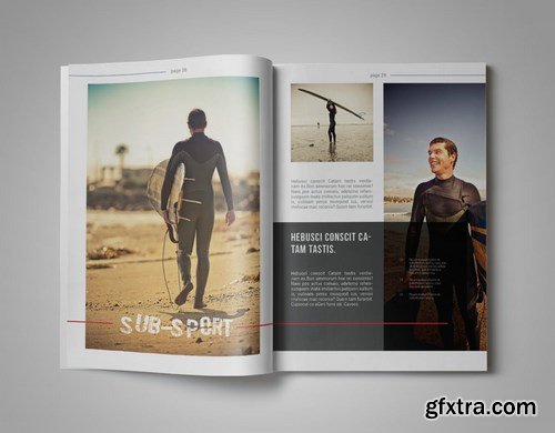 Bro-Ken InDesign Magazine Template