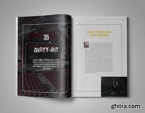 Bro-Ken InDesign Magazine Template