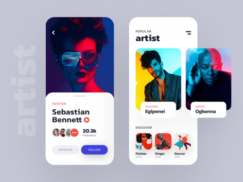 Artist listing app ui - artist-listing-app-ui