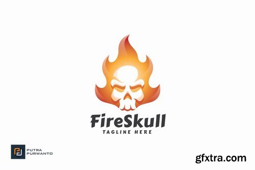 Fire Skull - Logo Template