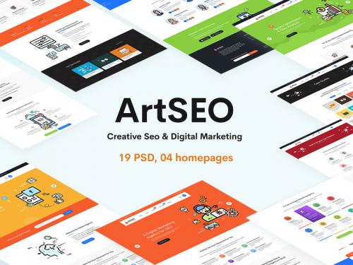 ARTSEO - Creative Seo & Digital Marketing PSD Template - artseo-creative-seo-digital-marketing-psd-template