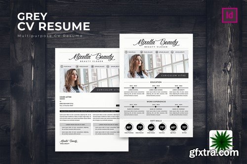 Grey CV Resume Template