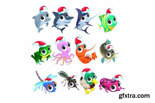 Funny Christmas Animals Pack