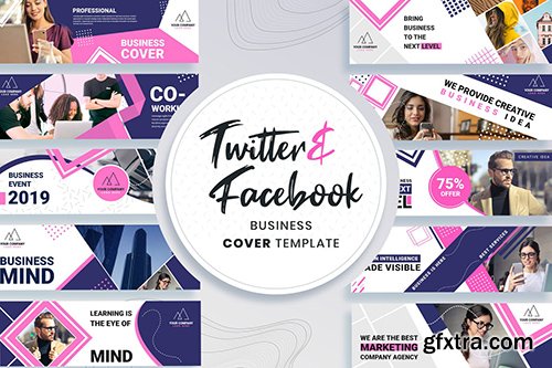 Facebook & Twitter Cover Templates