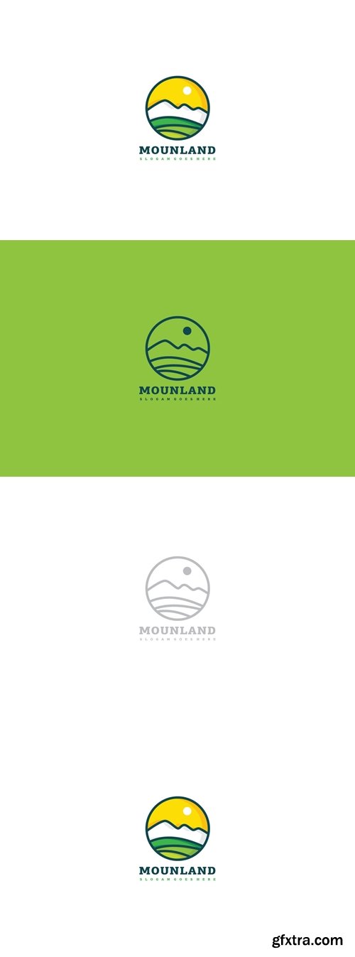 Mountain Land Logo Template