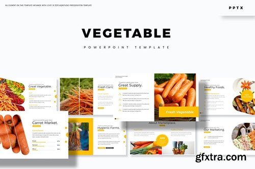 Vegetable Powerpoint, Keynote and Google Slides Templates