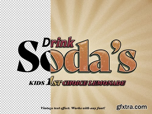 Retro Soda Pop Text Effect 307499047