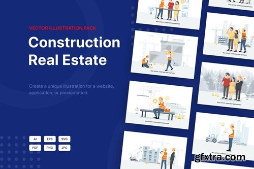 Construction &amp; Real Estate Vector Illustration