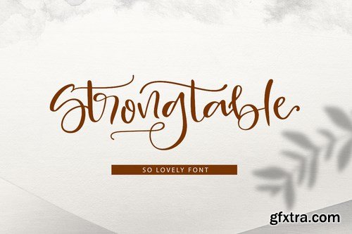 Strong Table Font