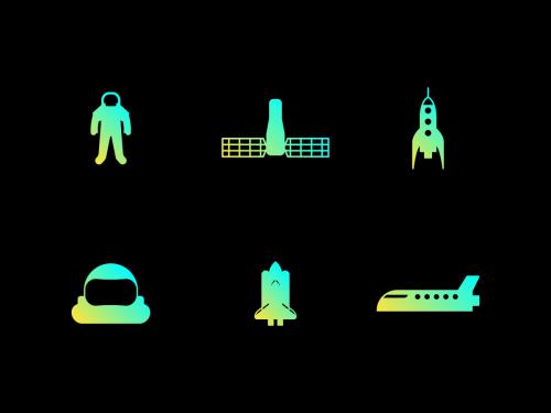 Astronaut icons set - astronaut-icons-set