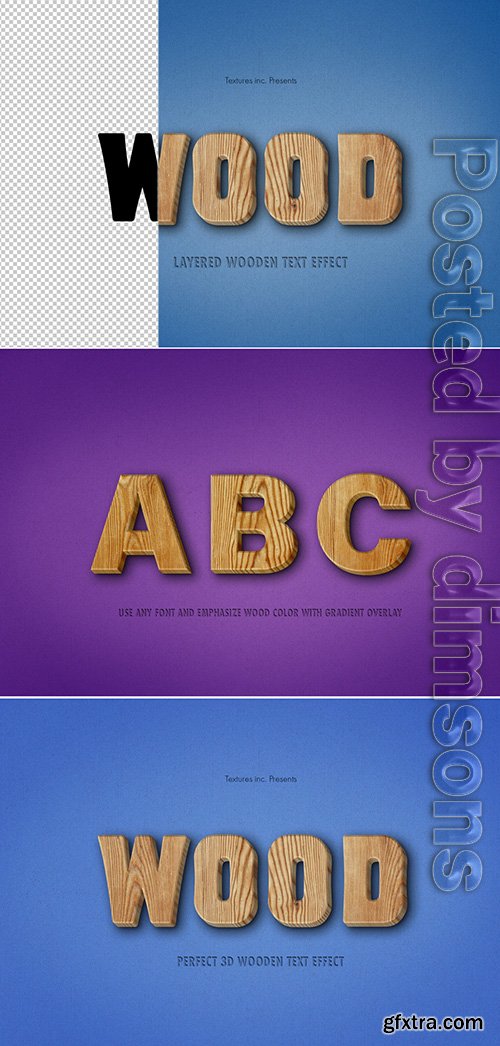 3D Wooden Text Effect 307720764