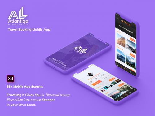 Atlantigo-Travel & Flight Booking Mobile App UI Kit (XD) - atlantigo-travel-flight-booking-mobile-app-ui-kit-xd