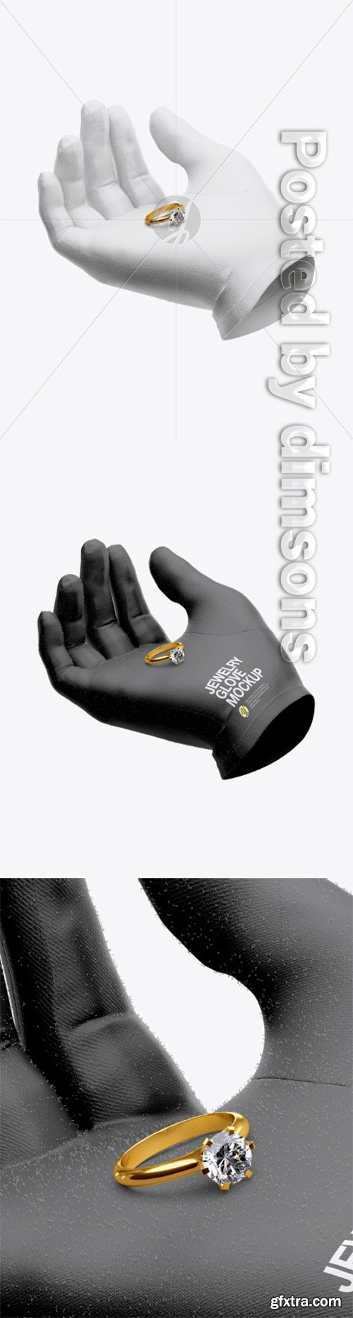 Jewelry Glove w/ Ring Mockup 40276