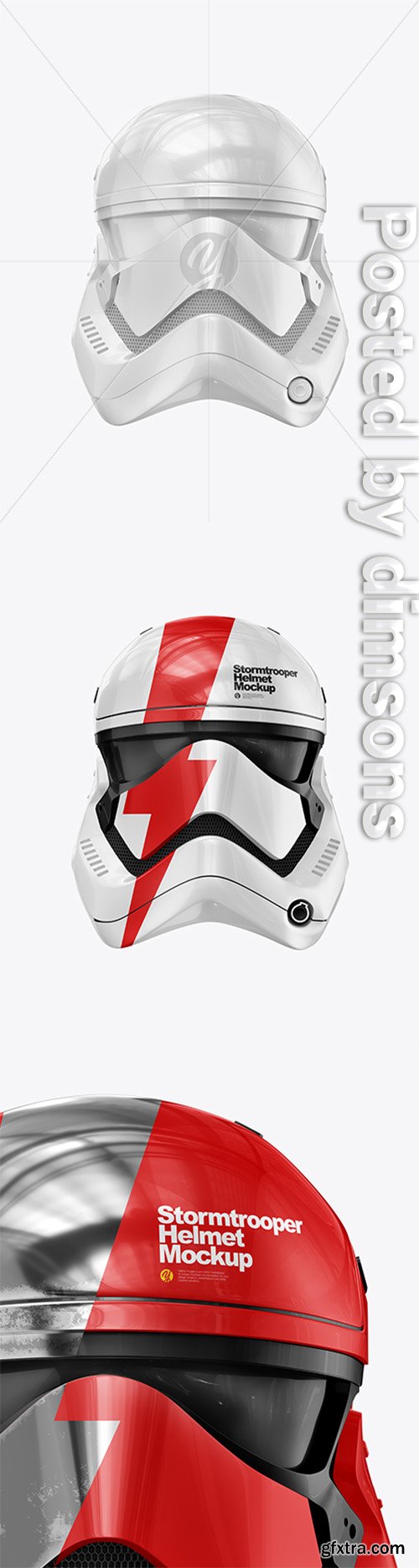 Glossy Stormtrooper Helmet Mockup 42984