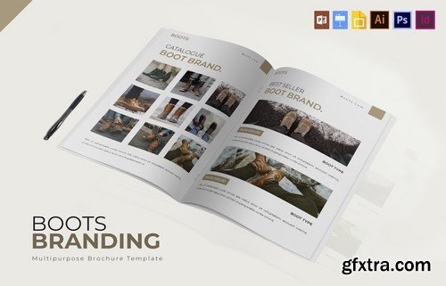 Boots Brand Brochure Template