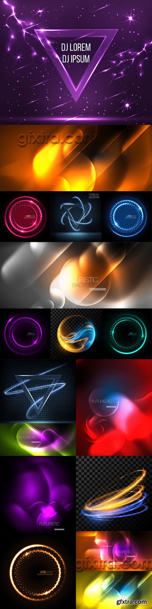 Abstract bright light and gradient shining effect background