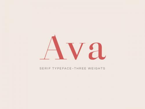 Ava - A Classy Serif Typeface - ava-a-classy-serif-typeface