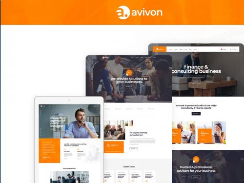 Avivon - Pure Business Consulting & Finance PSD - avivon-pure-business-consulting-finance-psd