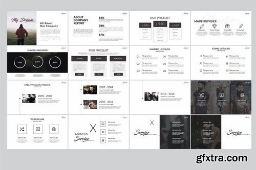 Hipster Powerpoint and Keynote Templates