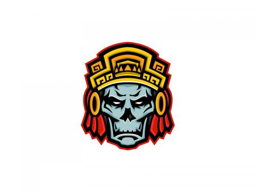 Aztec Warrior Skull Mascot - aztec-warrior-skull-mascot-9e7ee948-a069-460e-b030-c2599919ab78