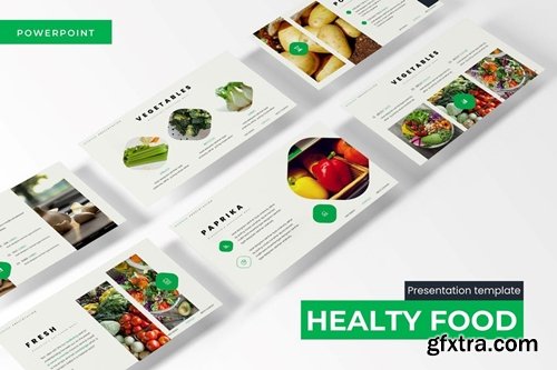 Healthy Food Powerpoint, Keynote and Google Slides Templates