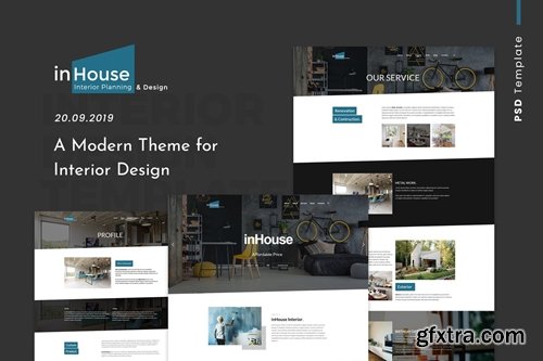 Inhouse | Modern Design Interior PSD Template
