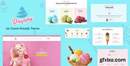 ThemeForest - Drippy v1.0 - Shopify Ice Cream Store - 24604040