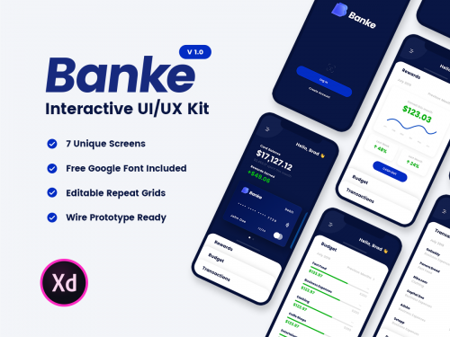 Banke iOS UI/UX Kit - banke-ios-ui-ux-kit