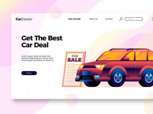 Banner and Landing Page - Car Dealership - banner-and-landing-page-car-dealership