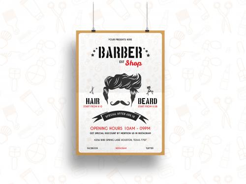 Barber Shop Flyer Template-03 - barber-shop-flyer-template-03