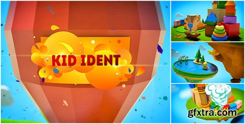 VideoHive Kids Show Ident Broadcast Package/ Teens Youtube Channel/ Family TV/ Cartoon Party 3D Intro/ Tales 8839798