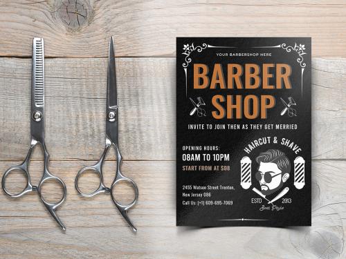 Barber Shop Flyer Template-10 - barber-shop-flyer-template-10