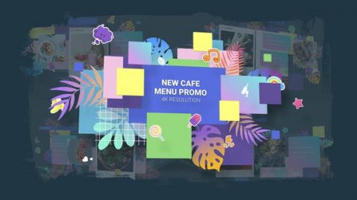 Videohive - New Cafe Menu Promo/ Restaurant Video Wall/ Instafood/ Food Blog/ Kids Party/ Modern Display/ Bar