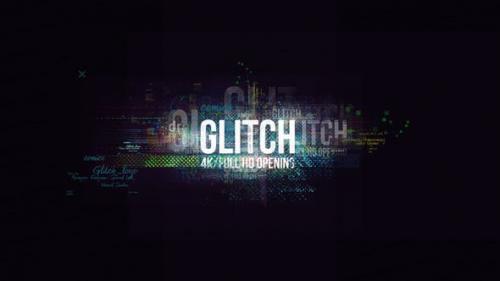 Videohive - Glitch Logo/ Digital Hi-Technology Intro/ Distortion Transitions/ Hud Opener/ Youtube Blogger/ Text