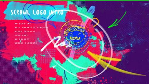 Videohive - Scrawl Logo Intro 4K/ Instagram Stories Opening/ Bits and Pieces/ Brush Oil Paint/ Marker Transition