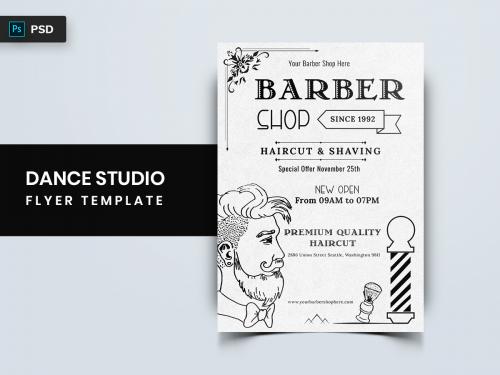 Barber Shop Flyer Template-12 - barber-shop-flyer-template-12