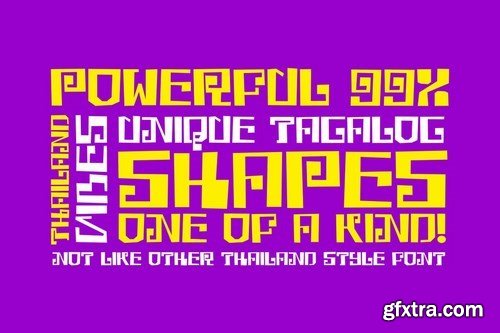 Phataya - Thailand Style Font