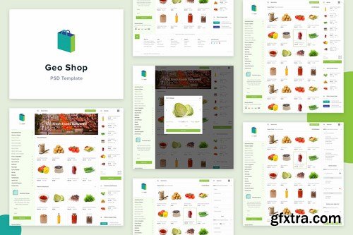 Geo Shop - Groceries Shopping Website