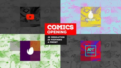 Videohive - Fast Comics Opening/ Art Intro/ Kids Cartoon Tv Broadcast Intro/ Teens Youtube Channel/ Family Tales