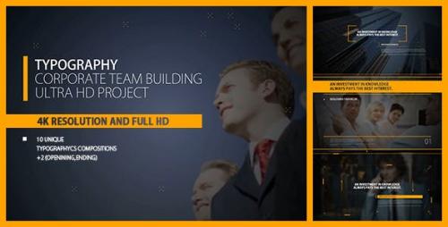 Videohive - Typography Intro/ Corp Team Building/ Business/ Political Meeting/ Economic/ Summit/ Event Promo/ TV