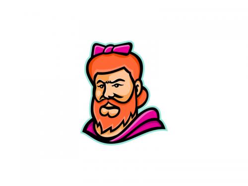 Bearded Lady Mascot - bearded-lady-mascot