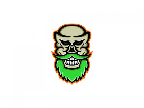 Bearded Skull or Cranium Mascot - bearded-skull-or-cranium-mascot