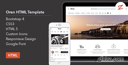 ThemeForest - Oren v1.0 - A Video Sharing HTML Template - 25211612