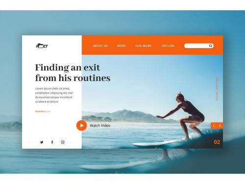 Beautiful Beach Hero Header Template - beautiful-beach-hero-header-template