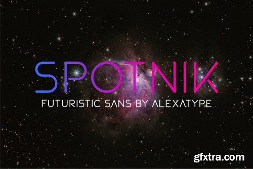 SPOTNIK - Ultra Modern Space Font