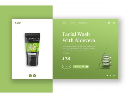 Beauty Care Hero Header Template - beauty-care-hero-header-template