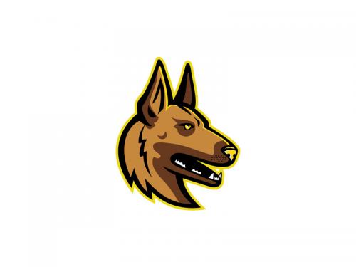 Belgian Malinois Dog Mascot - belgian-malinois-dog-mascot